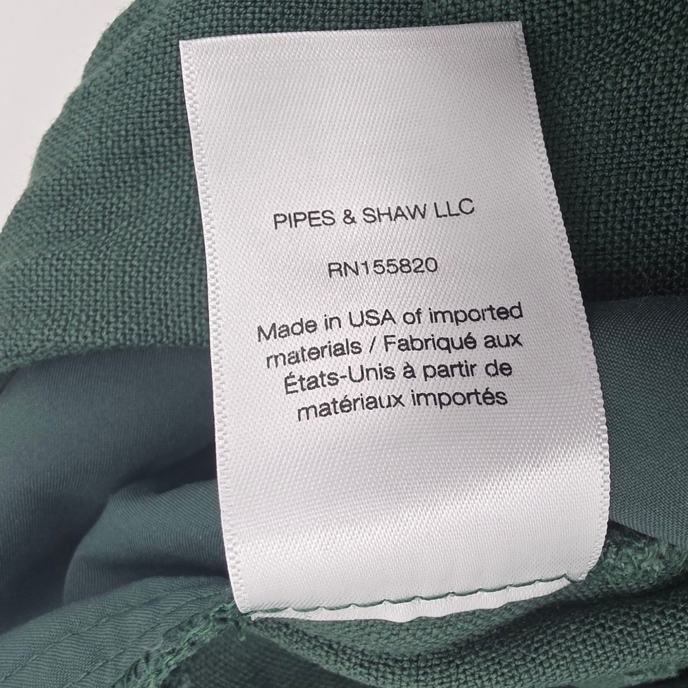VERONICA BEARD MARBEAU PANTS WOMENS SIZE 16 GREEN TROUSERS PLEATED LINEN ***READ - Picture 11 of 16